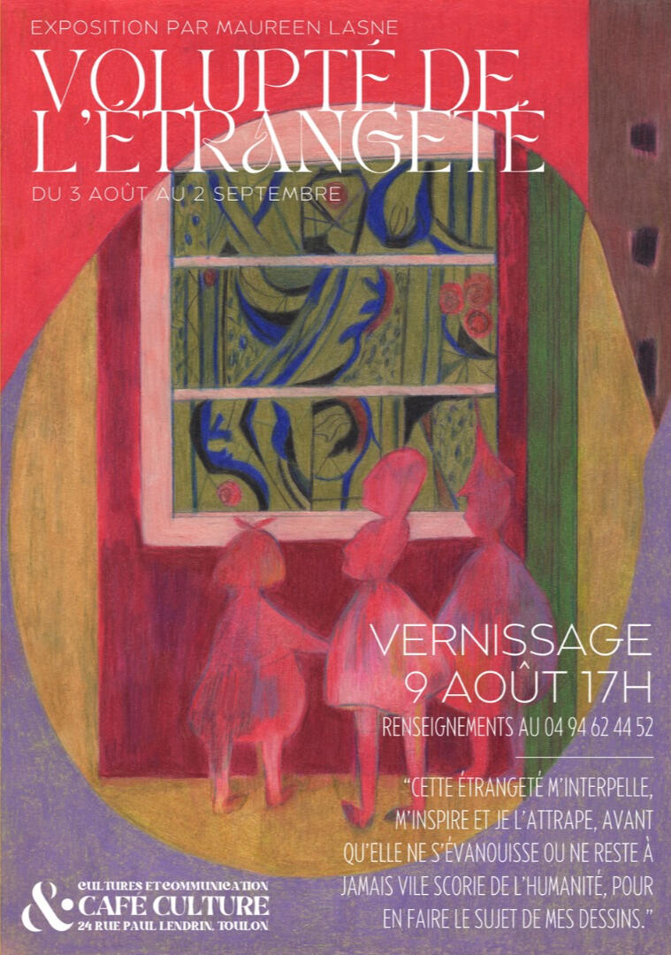 Flyer pour expo Flyer de l'exposition Volupté de l'étrangeté à Toulon