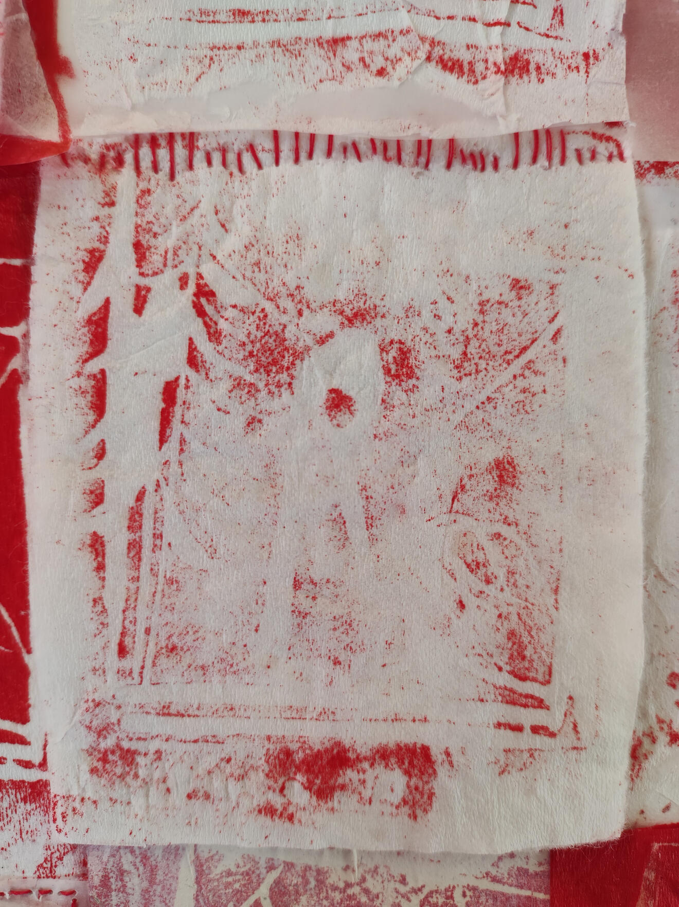 Palimpseste 2 Approche de la trace et des strates par des collages imprimés et superposés