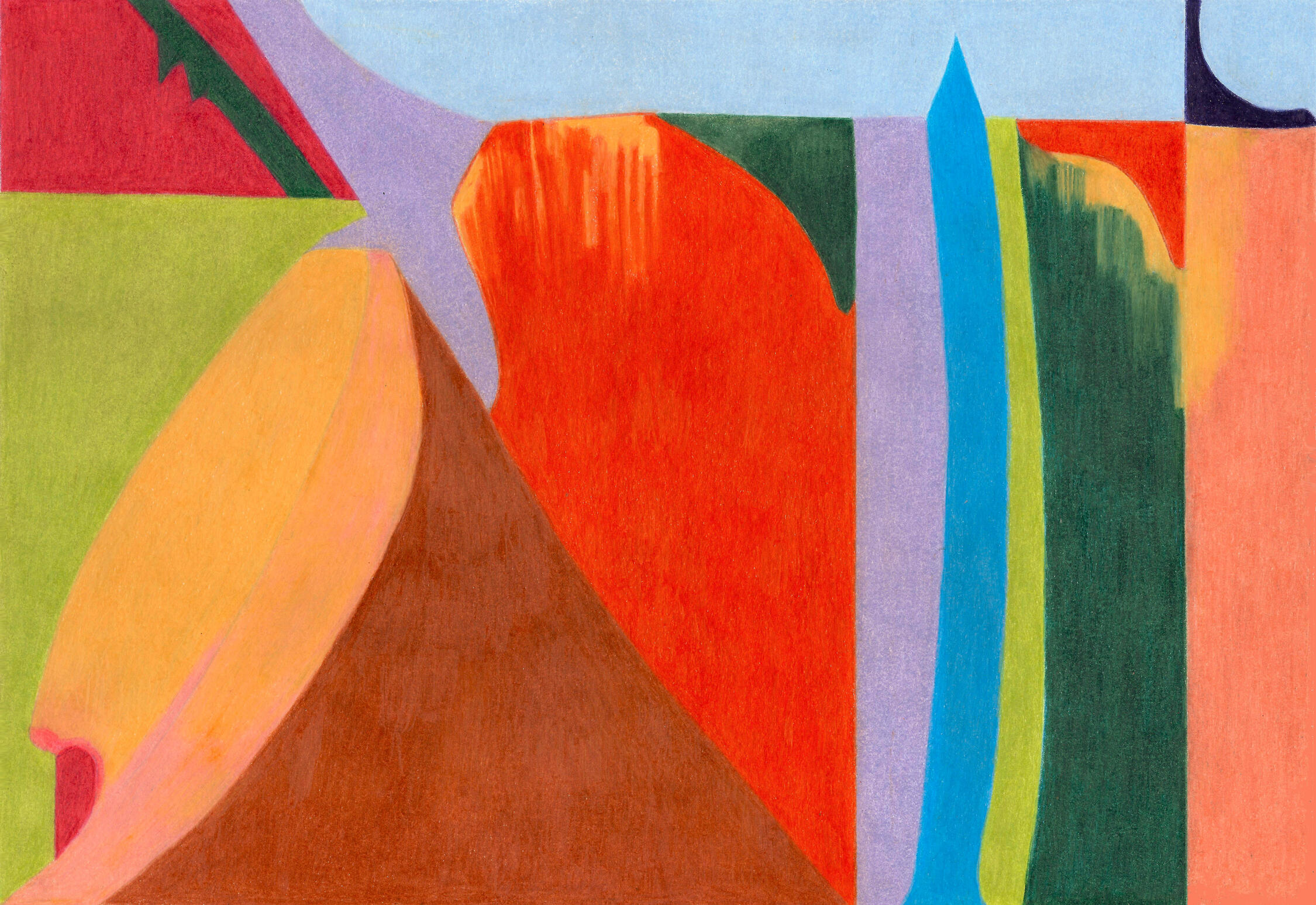 Dessin aux crayons de couleur- disegnoamatitacolorata-colored pencil drawings-Almodovar- Maureen Lasne