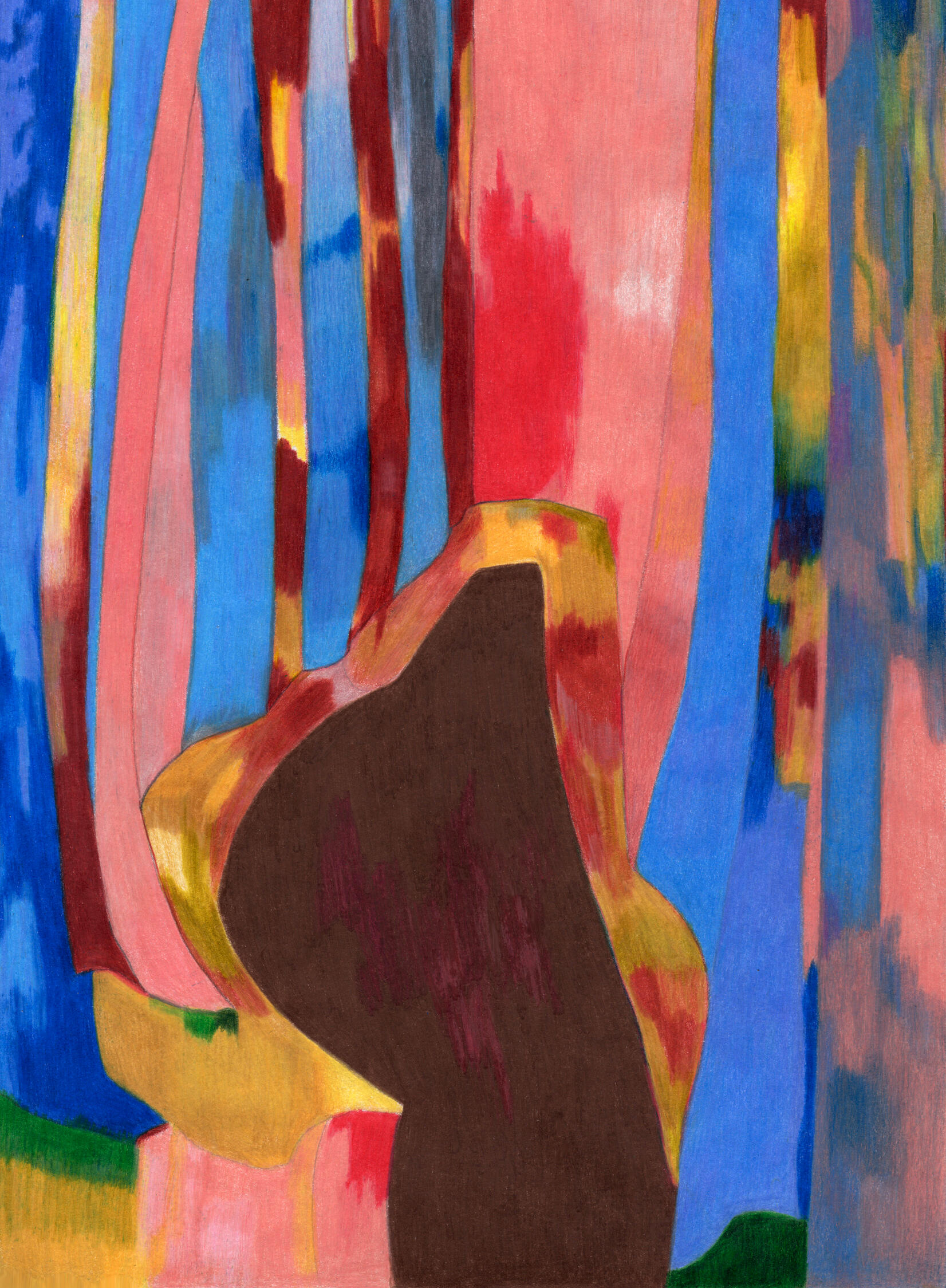 Serial killer maureenlasne dessin_aux_crayons_de_couleur_disegnoamatitacolorata_serialkiller_wood_colored pencil drawing - desenhoalapis - dibujo a lapiz