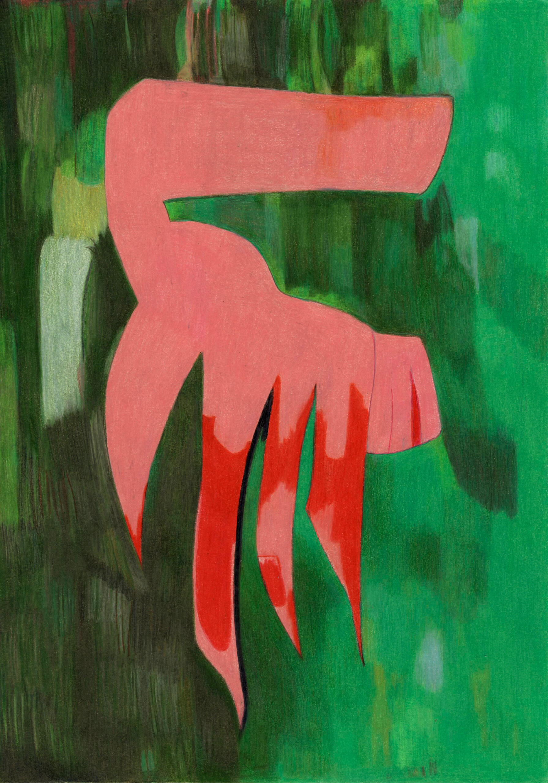 Bloody hand maureenlasne_stephenking_serialkiller_dessin_aux_crayons_de_couleur_bloodyhand