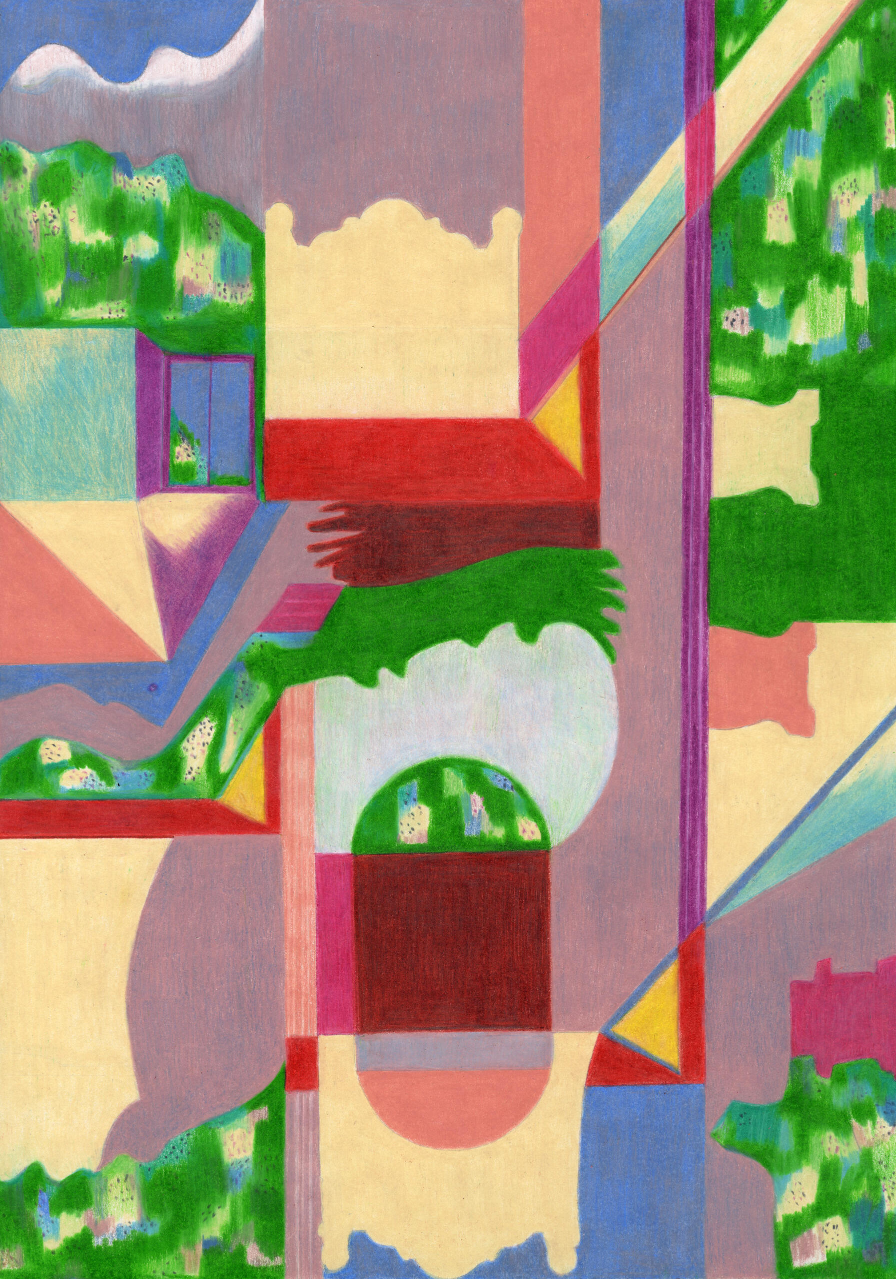 Flyer de l'exposition Volupté de l'étrangeté à Toulon